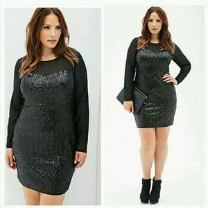 Plus size sequin dress